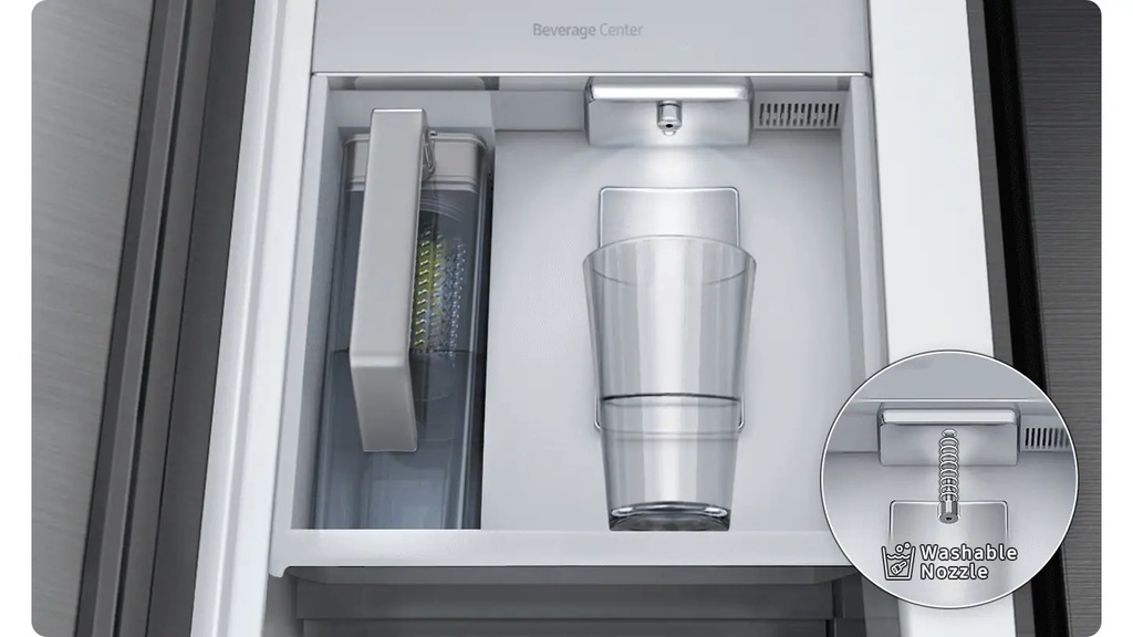 SAMSUNG Réfrigérateur Multiportes espace boissons Food Showcase RF24BB660E2M