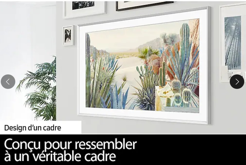 SAMSUNG TV QLED 4K The Frame 75 pouces