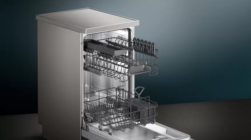 SIEMENS Lave vaisselle 45cm iQ300 Lave-vaisselle pose-libre 45 cm pose libre acier inox. coloré, laqué