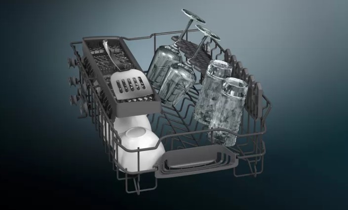SIEMENS Lave vaisselle 45cm iQ300 Lave-vaisselle pose-libre 45 cm pose libre acier inox. coloré, laqué