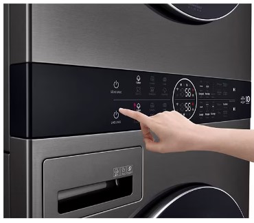 LG WASH TOWER BLACK 17/16kg