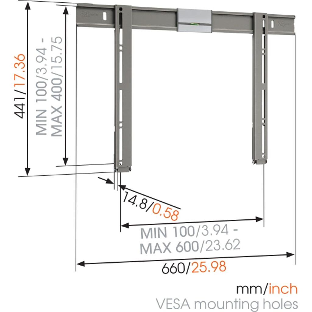 Support mural VOGELS TV Slim 32-52" Fixe  