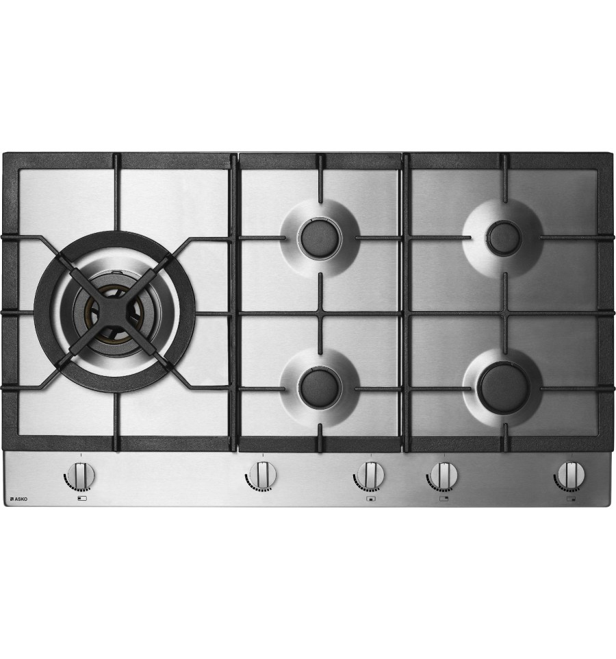 ASKO - Plaque de cuisson 5FX Gaz 90 cm INOX HG1984SB - modèle d'exposition