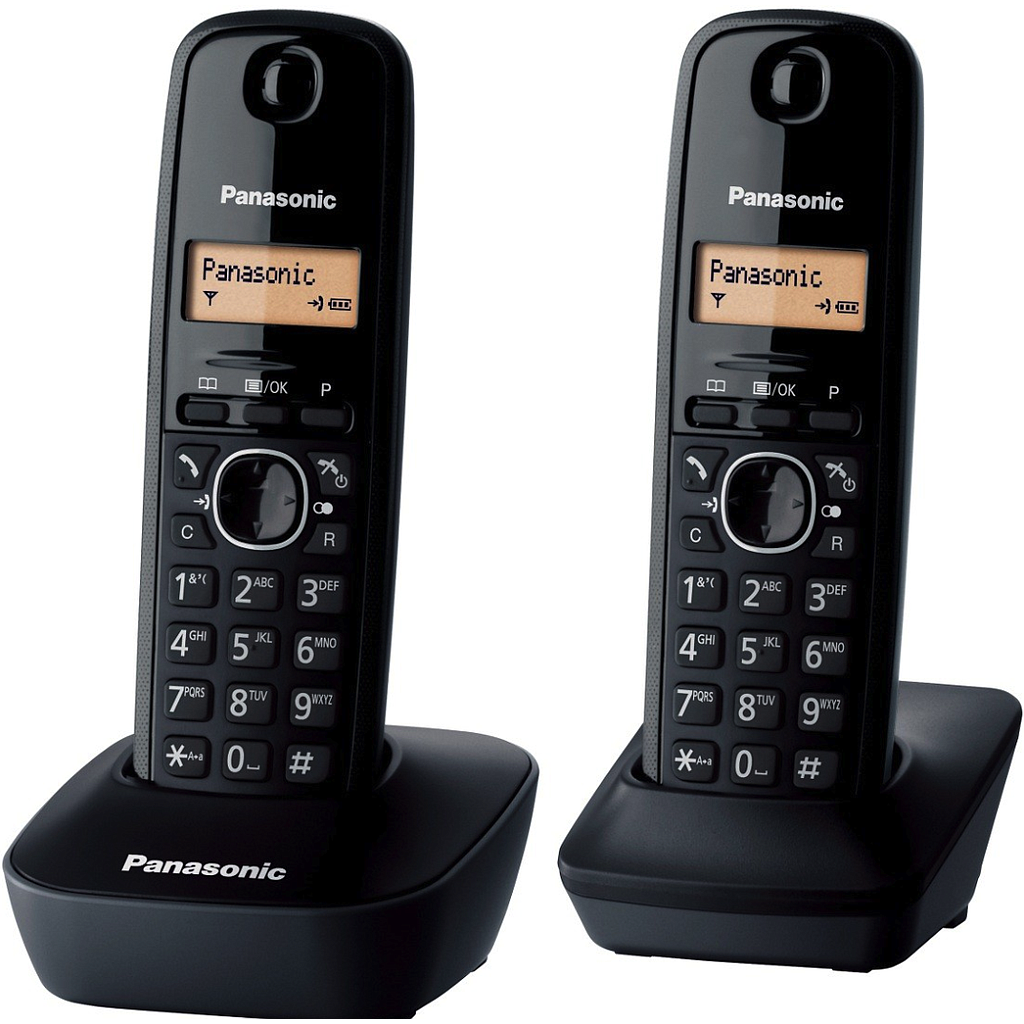 Téléphone  DECT DUO PANASONIC NOIR