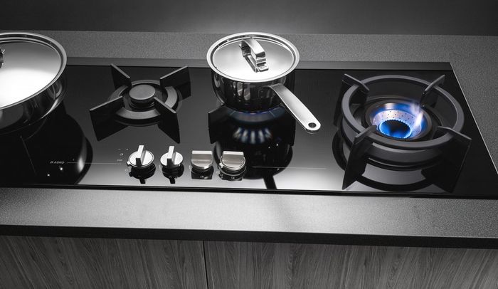 ASKO Table de cuisson PANORAMIQUE 2x WOK VOLCAN FUSION 111cm  HG1145AB