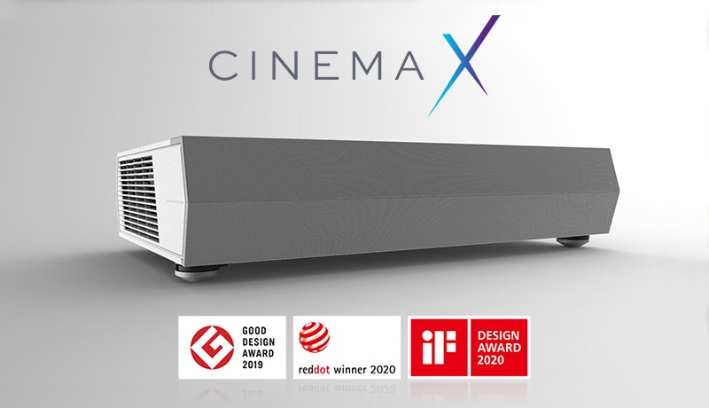 PACK Ecran LUMENE MOVIE PALACE 100P/254cm Extrabright  +  VidéoProjecteur LASER Focale Ultra Courte OPTOMA UHZ65 (CinémaXP2)