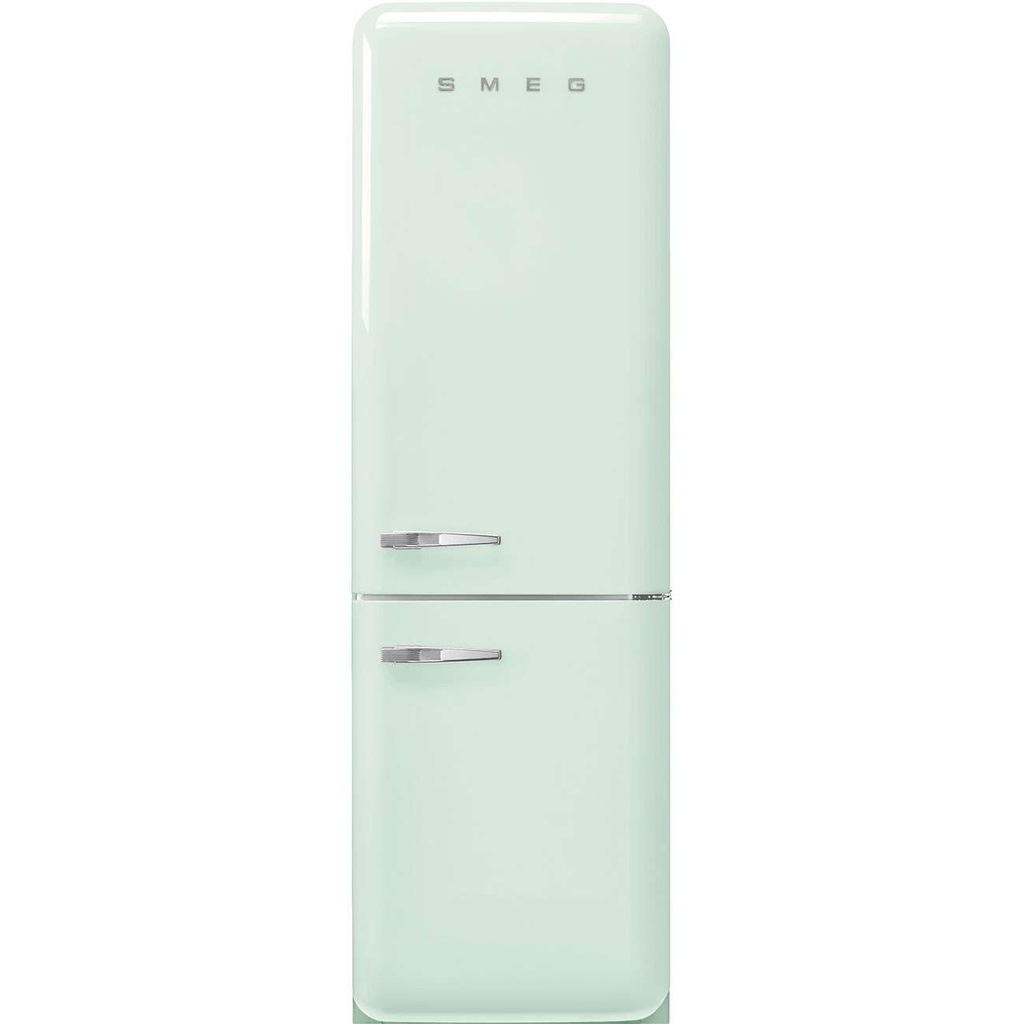 Réfrigérateur SMEG vert d'eau charnière à droite FAB32RPG5