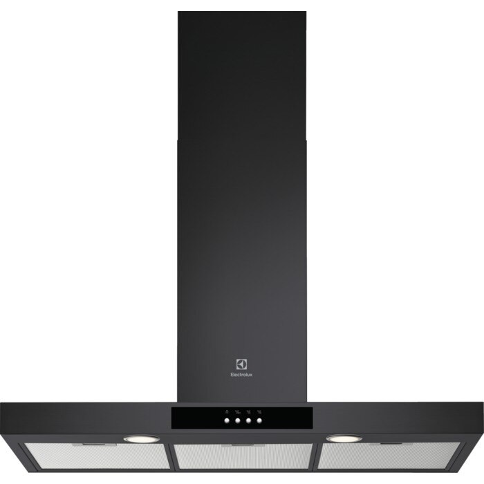 ELECTROLUX Hotte murale 90 cm Classe C - box 600m3/h noire FT429 NO