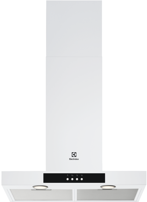ELECTROLUX Hotte murale 60 cm Classe C - box 600m3/h blanche
