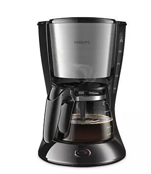 Cafetière daily noire & métal PHILIPS