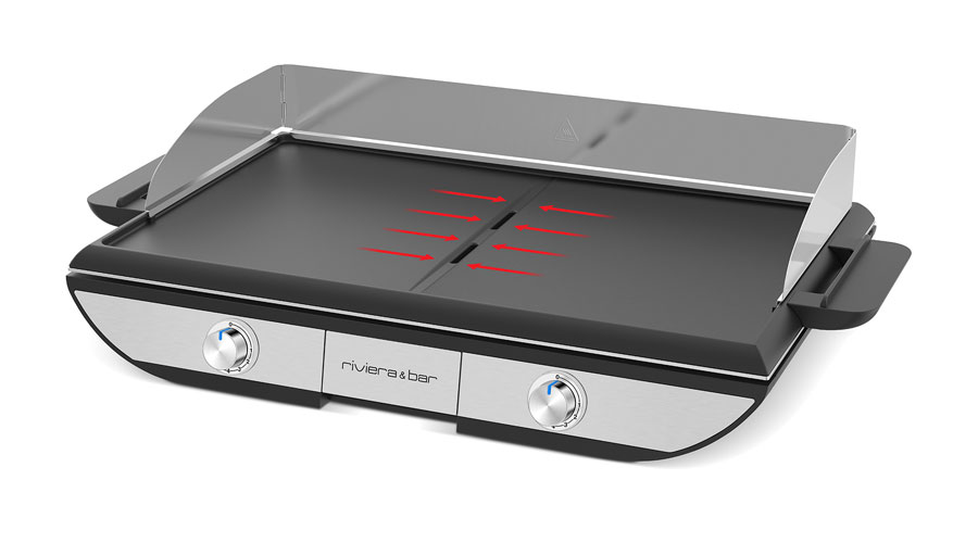 Plancha-Gril bi-zone Pro QPL665