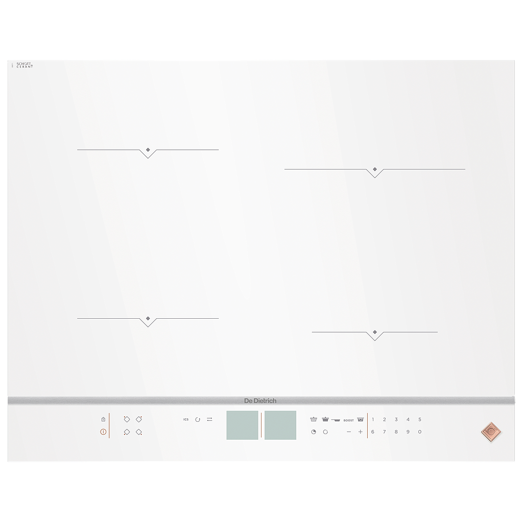De DIETRICH Plaque induction flex blanc pur