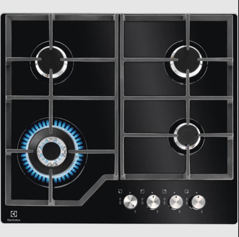 ELECTROLUX Plaque de cuisson 60cm verre noir KGG64362K