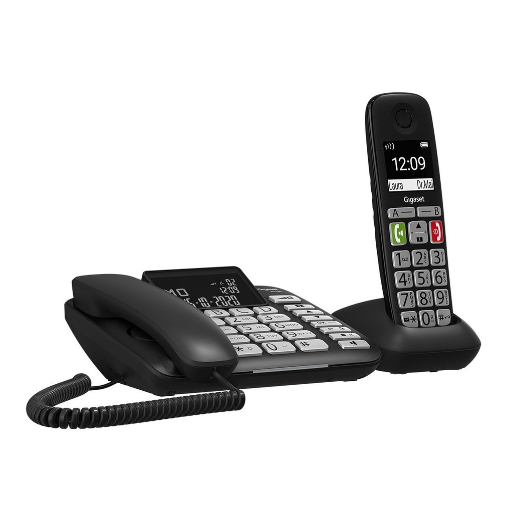 GIGASET TELEPHONE SANS FIL DECT + TELEPHONE FILAIRE