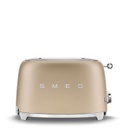 SMEG Toaster 2 tranches Style Années 50  - Or Mat TSF01CHMEU