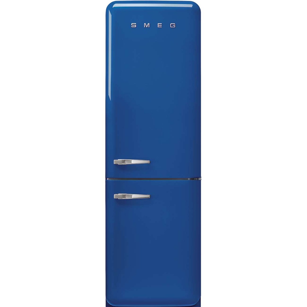 SMEG Réfrigérateur 2 portes 331 L 60 cm Classe D - Années 50 couleur bleue FAB32RBE5, Style Années 50