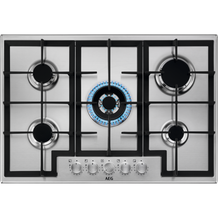 AEG plaque de cuisson 75cm 5 feux gaz