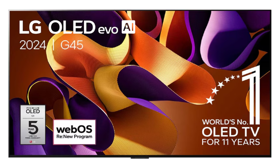 LG TV OLED EVO 4K 65P OLED65G45LW - gamme 2024