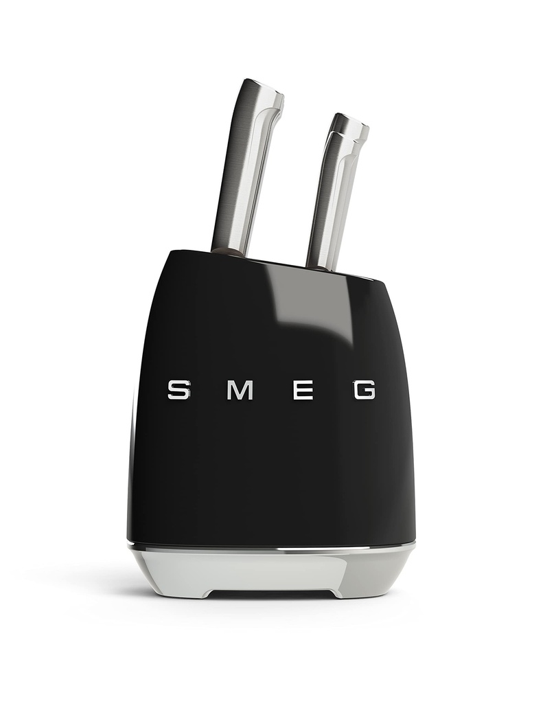 SMEG bloc de couteaux multi usages "Années 50" - noir
