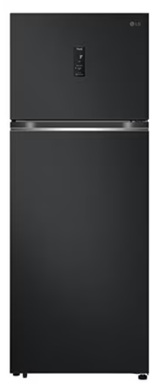 LG réfrigérateur noir acier 2 portes 461L nouvelle classe E