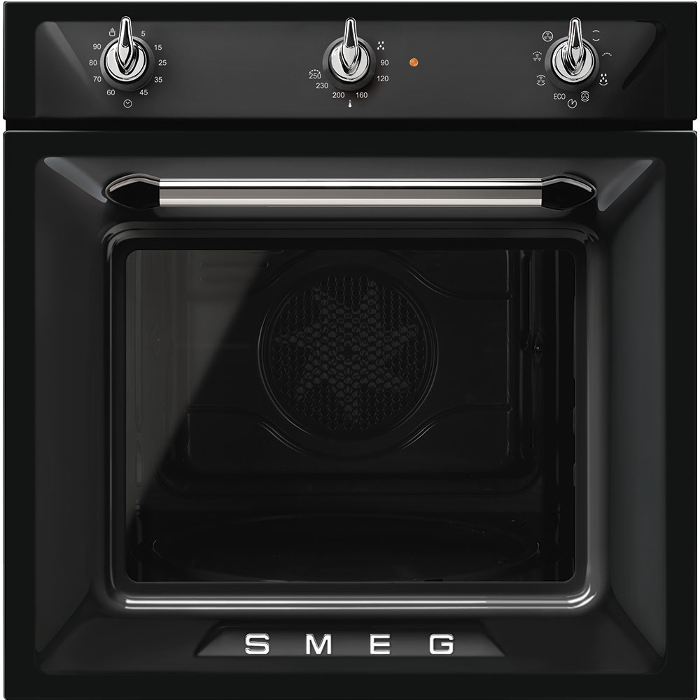 SMEG four 60cm Vapor Clean esthétique Victoria - noir