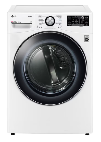 LG Sèche-linge 18 kg pompe à chaleur Classe D - RH8P12WH