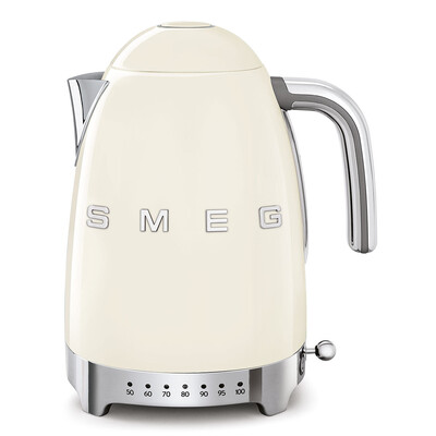 SMEG Esthétique Années 50 Bouilloire à température réglable couleur crème
