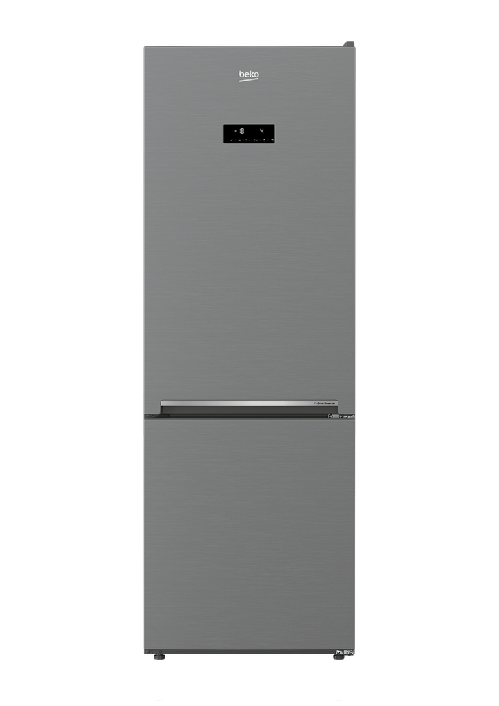 BEKO Réfrigérateur combiné 340L platinum inox
