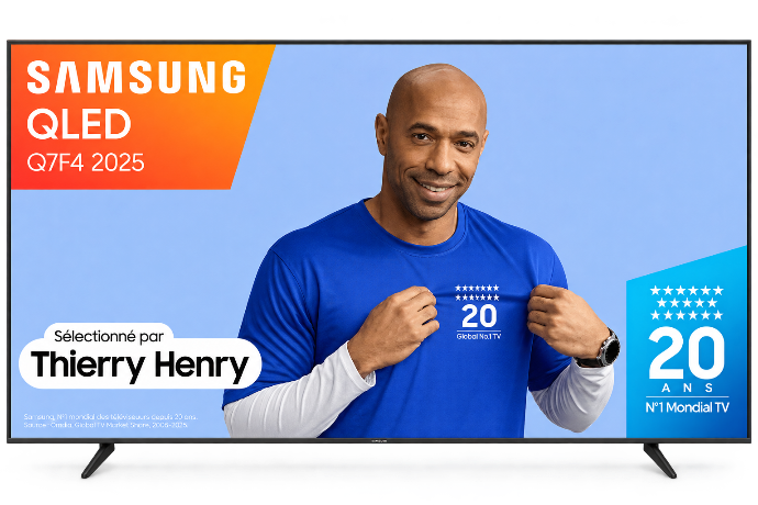 SAMSUNG TV QLED 65" 4K Classe G - TQ65Q7F4AUXXC