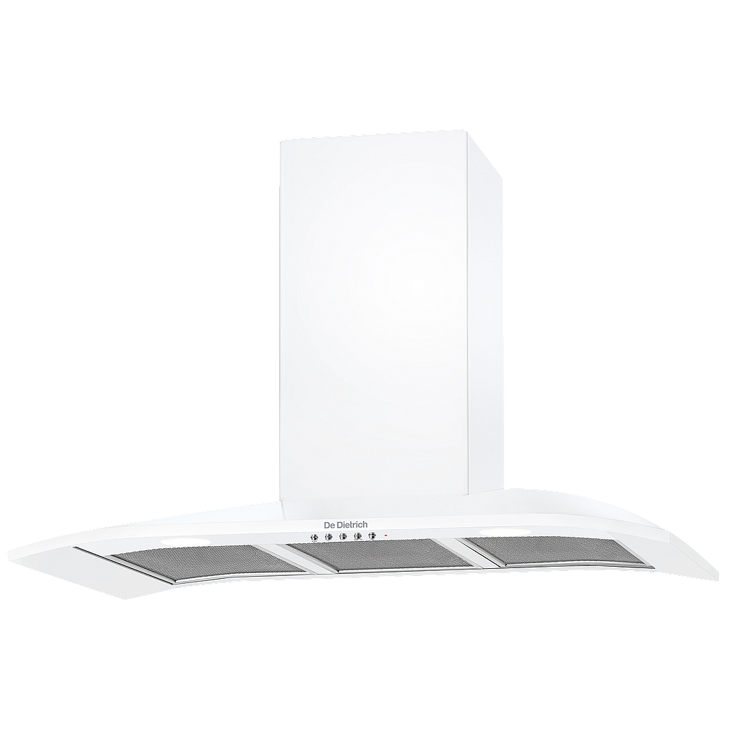 Hotte décorative murale 90cm DE DIETRICH blanc pur
