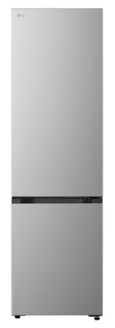 LG réfrigérateur combiné 375L classe A - inox 205cm de hauteur