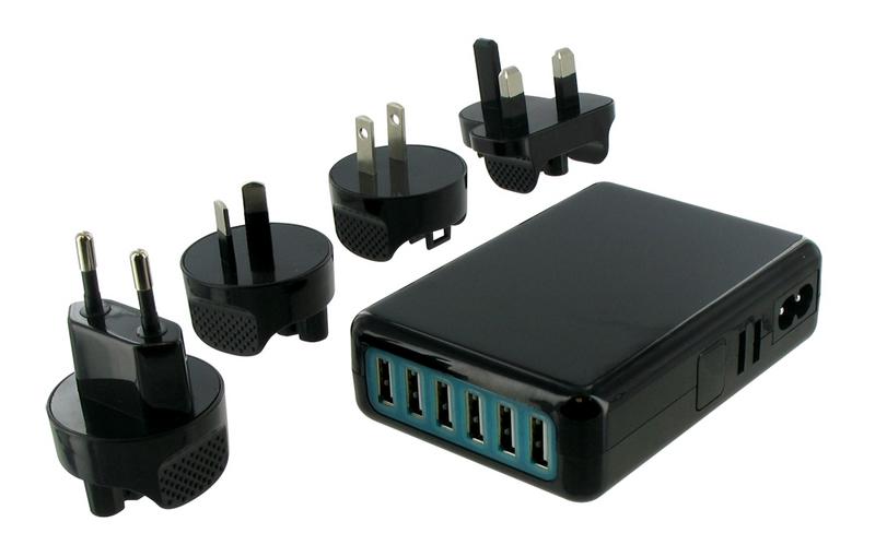 Kit Voyage secteur 100V-240V > 6 x USB 7A Max #CEV009