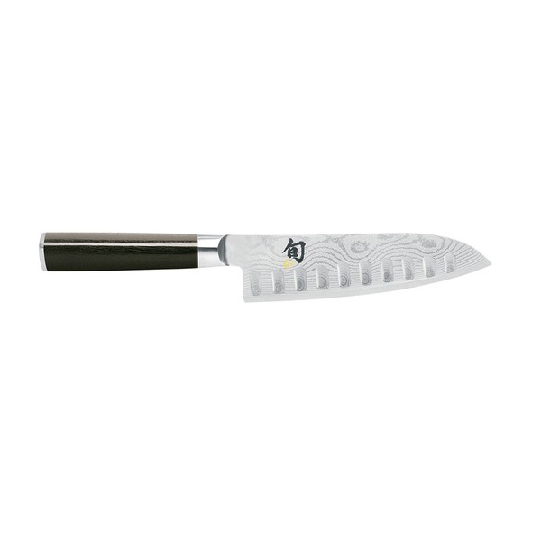 Couteau KAI Santoku à lame alvéolée # DM-0718, Lame 7.0" / 18,0 cm, Poignée 12,2 cm