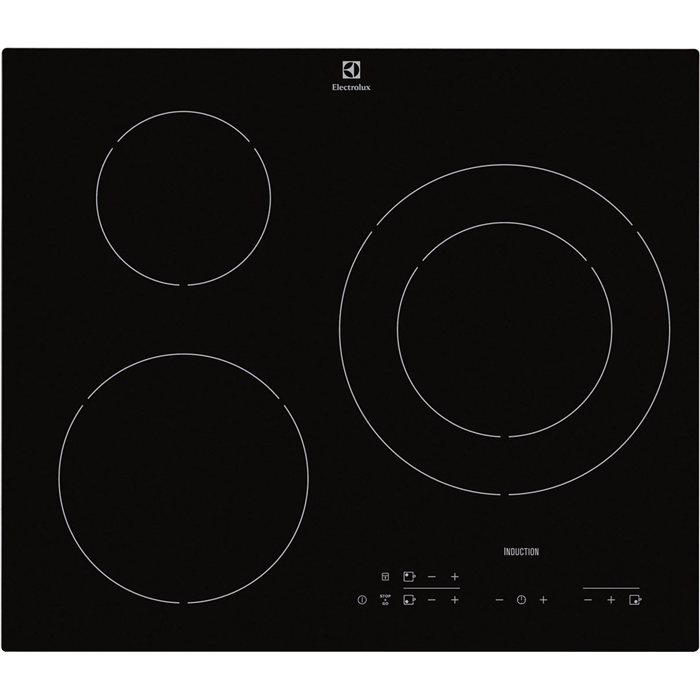 - ELECTROLUX - Table de cuisson | Induction | 3 foyers | Noire | LIT60336CK