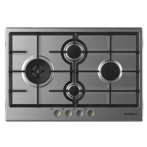 [RTG74WFBIN] ROSIERES TC 75CM 4 FX. GAZ INOX FX GAUCH - modèle d'exposition