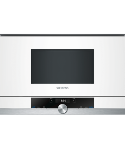 [BF634LGW1] Four Micro-ondes encastrable 21L Blanc SIEMENS