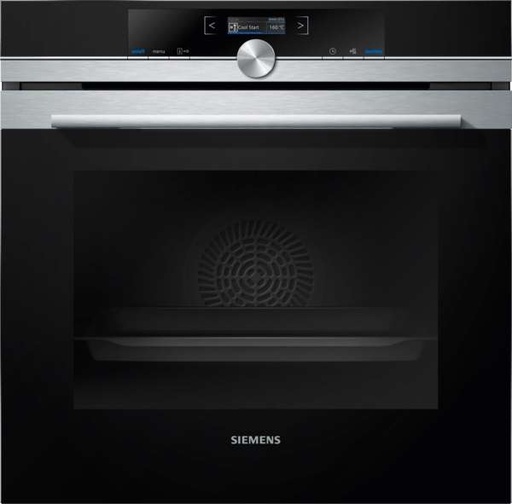 [HB675GBS1] SIEMENS Four Pyrolyse Porte Froide 71L A+ Façade Noir & Inox