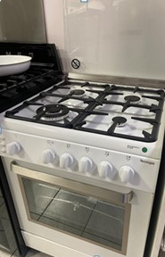 [664VG6ZWBCCI - 40403019] Cuisinière Tout Gaz 60cm Blanche TECNOGAS