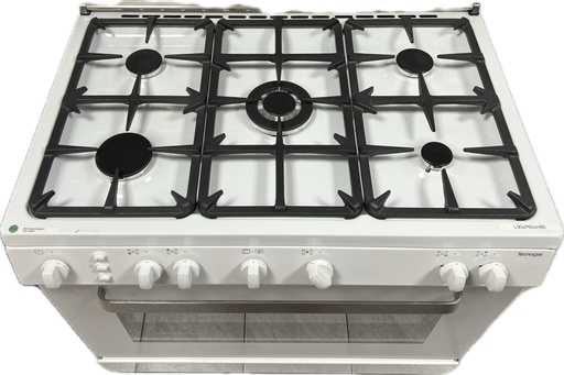 [965VG6ZWBBCI] Cuisinière Tout Gaz 90cm Blanche TECNOGAS