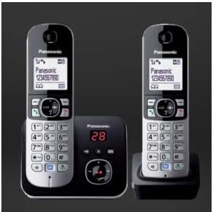 [KXTG6822FRB] TEL DECT REP. DUO PANASONIC NOIR MLIBRE