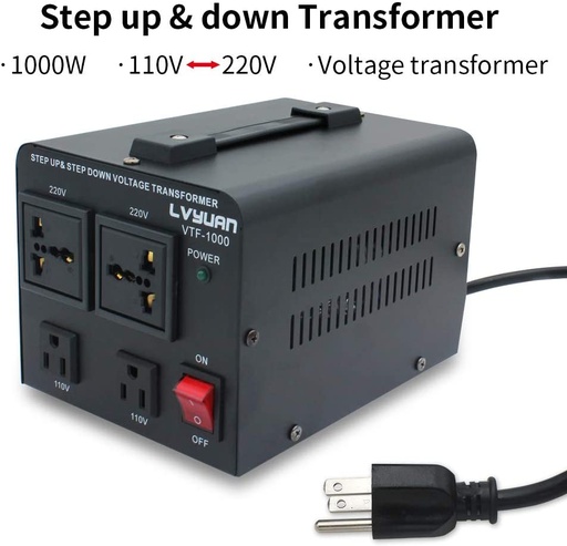 [VTF1000VA] TRANSFO 220 210-110 220 800W POWERHERO