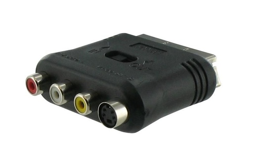 [CVP7655] ADAPTATEUR VIDEO PERITEL MALE 3 RCA