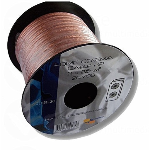 [CCL25B-100] LINEAIRE  Câble Haut-parleur 2 x 2,5 mm²CCL25B-100 - vendu au mètre
