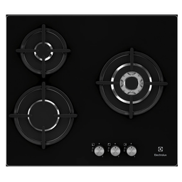 [EGT6633NOK] ELECTROLUX - Table de cuisson | Gaz | 3 feux | Verre noir | EGT6633NOK