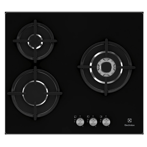 [EGT6633NOK] ELECTROLUX - Table de cuisson | Gaz | 3 feux | Verre noir | EGT6633NOK