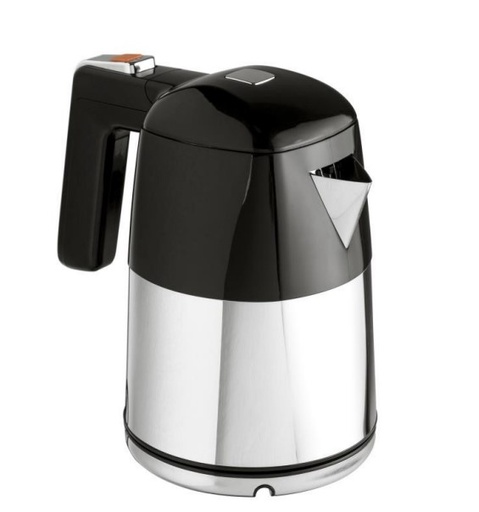 [8661343] Bouilloire inox & noire JVD