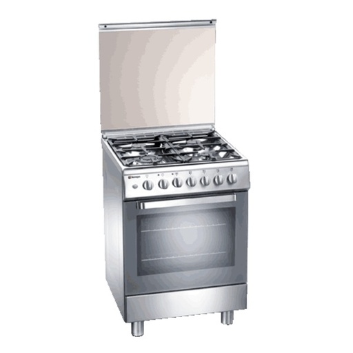 [(REC)664VG6ZXBCCI] TECNOGAS - Cuisinière | Inox | Gaz | 60cm (Reconditionné)