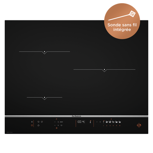 [DPI7570XT] DE DIETRICH Plaque de cuisson induction 3 feux PerfectSensor avec sonde DPI7570XT
