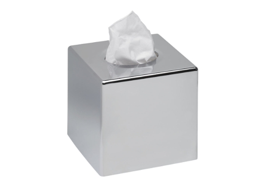 [8991314] SANIBOX BOÎTE MOUCHOIRS CARRÉE  CHROMÉE