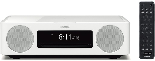 [TSX-N237D Blanc MUSICCAST200] YAMAHA mini chaine tout en un connectée,  CD, FM-DAB+ Bluetooth, AirPlay 2, MusicCast, 2x25 watts, blanc